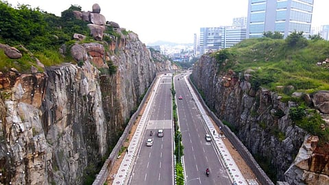 Hyderabad's cliff road out of the cliffhanger