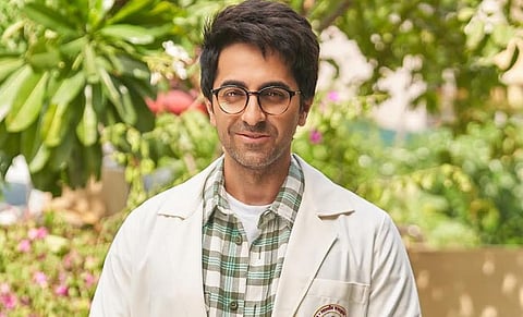 Actor Ayushmann Khurrana's first look in 'Doctor G'. (Photo | Twitter/@ayushmannk)