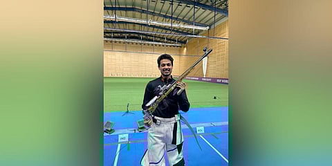 Indian shooter Swapnil Kusale. (Photo | SAI Media)