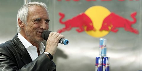 Red Bull chief Dietrich Mateschitz speaks on June 13, 2022, in Salzburg, Austria. (Photo | AP)