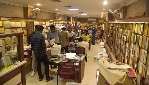 Valavi & Co invitation card centre at Broadway in Kochi. (Photo | A Sanesh, EPS)