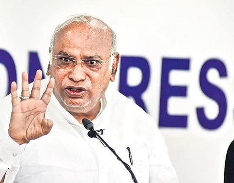 AICC president Mallikarjun Kharge