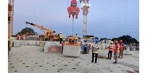 The stones from Chikkaballapur being transported to Ayodhya.