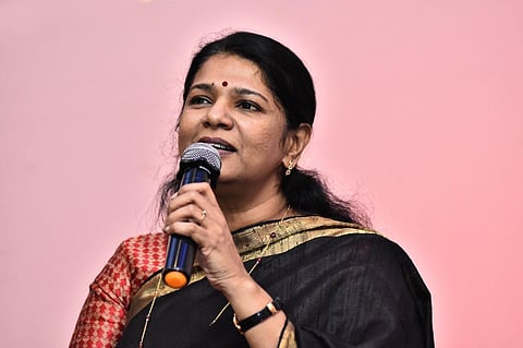 DMK MP Kanimozhi.