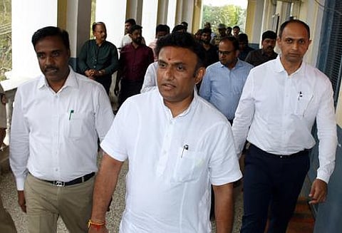 Health and Medical Education Minister Dr K Sudhakar in Mysuru on Friday