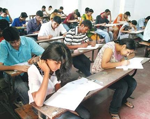 Students appearing for JEE examination. (Photo|Express)