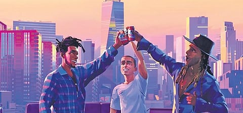 A still from ‘Entergalactic’