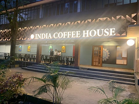 A brand new structure of Indian Coffee House to be unveiled shortly in Dr Ambedkar Veedhi, Bengaluru is expected to attract youth in large numbers. (Photo | Special Arrangement)