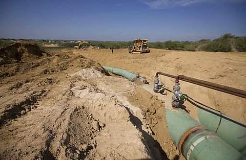 File image of pipelines to carry gas used for representational purpose only. (Photo | AP)
