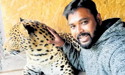 After finding a stable job, Giri Kumar is planning to move to a safe place in Ukraine near the Poland border, so that he can be with his pets | file photo