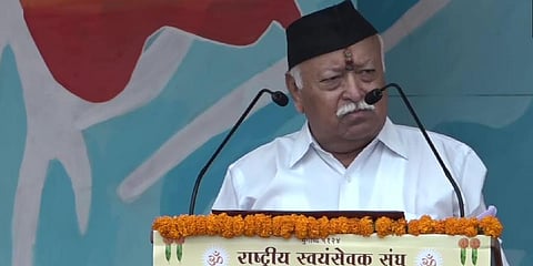 RSS chief Mohan Bhagwat. (Photo | ANI Twitter)