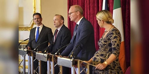 British-Irish Intergovernmental Conference at Lancaster House in London. (Photo | AP)