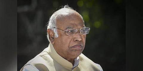 Congress party presidential candidate Mallikarjun Kharge.(Photo | PTI)
