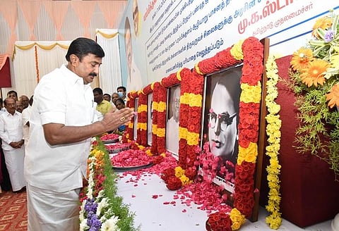 Minister for Information and Publicity MP Saminathan