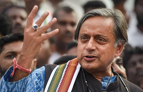 AICC Presidential candidate and MP Shashi Tharoor (Photo | PTI)