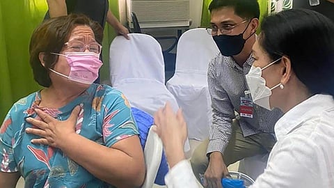 De Lima was unhurt, Boni Tacardon, her lawyer, confirmed to AFP (Handout pic | AFP)