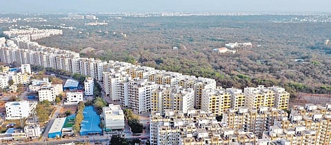 The Rajiv Swagruha project flats at Bandlaguda, Hyderabad