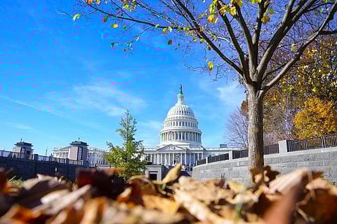 The U.S Capitol is seen on Election Day in Washington, Nov. 8, 2022. (photo | AP)