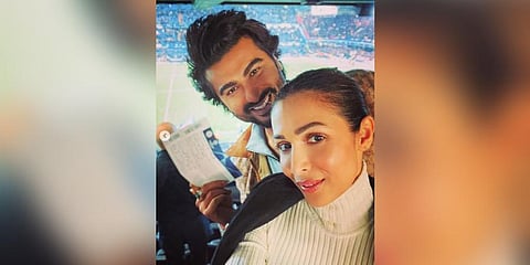 Arjun Kapoor with Malaika Arora. (Photo | Arjun Kapoor Instagram)