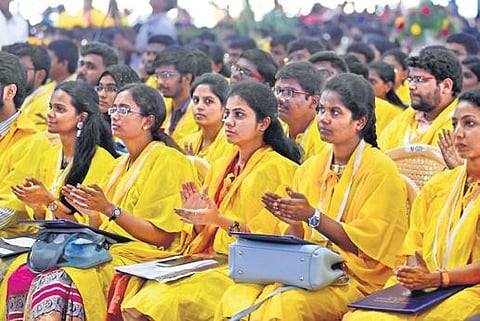 Over 10,000 students graduated from Anna University’s campus colleges in Chennai on Thursday | Ashwin Prasath