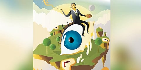 Painting moustaches, sculpting beards