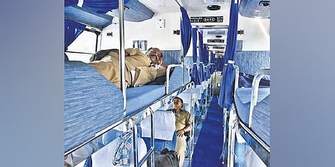 With a fare of Rs 615, the direct bus will leave Tiruttani at 6 pm and reach Tirunelveli at 6.20 am | p jawahar