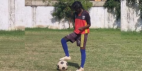 17-year-old football player Priya R.