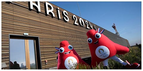 Mascots of the 2024 Paris Olympic Games, left, and Paralympics Games (File photo |AP)