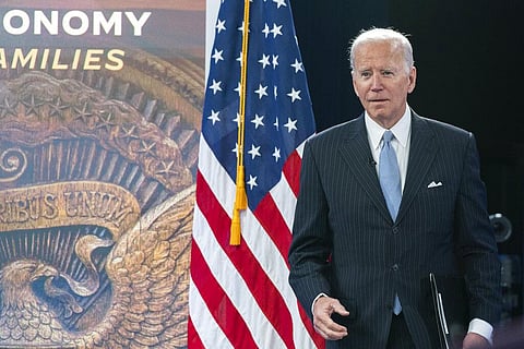U.S. President Joe Biden arrives for a meeting in Washington, Nov. 18, 2022. (Photo | AP)