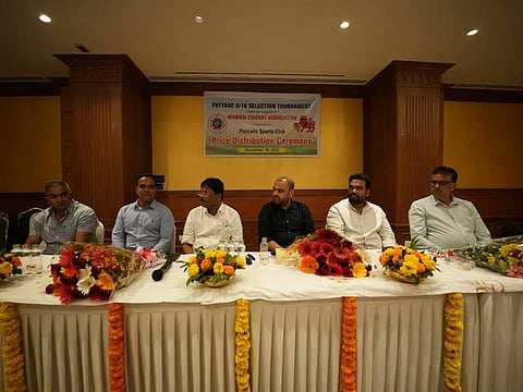 Hours after attending a MCA function at the Wankhede stadium, Sunil Joshi (2nd from Left) was removed from the senior men's selection panel