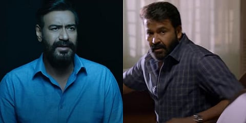 Actors Ajay Devgn and Mohanlal