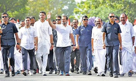 Bharat Jodo Yatra in Kochi | File Pic