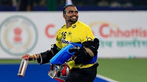 India hockey team goalkeeper PR Sreejesh (Photo | Hockey India Twitter)