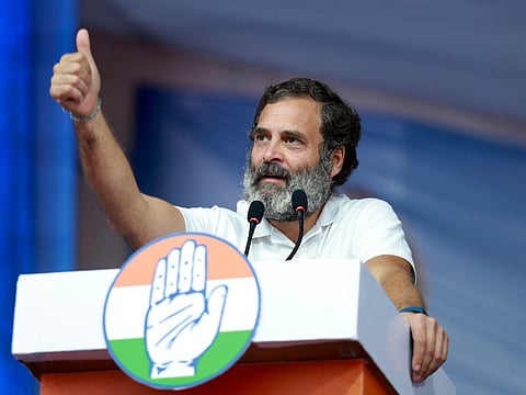 Congress leader Rahul Gandhi in Gujarat during Bharat on November 21, 2022. (Photo | INC Twitter)