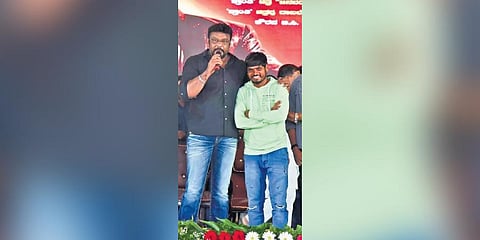 ​ Dharamanna along with Darshan at an event ​