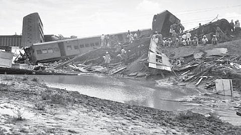 Express archive photo of the train that plunged into the Marudaiyaru River.