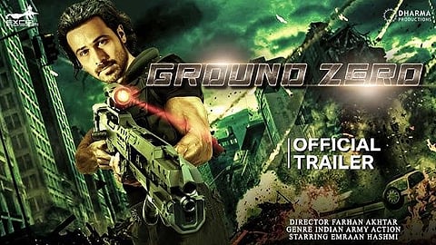 Trailer poster of actor Emraan Hashmi's upcoming film, Ground Zero.