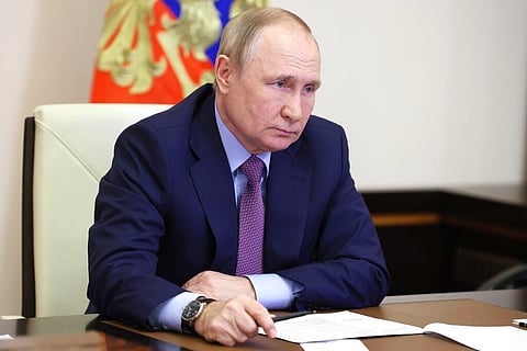 Russian President Vladimir Putin at a cabinet meeting in Moscow, Russia, Nov. 16, 2022. (File Photo | AP)