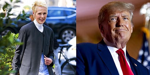 Writer and columnist E. Jean Carroll, (L), has accused former U.S. President Donald Trump of rape. (File Photo | AP)