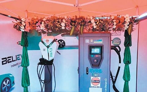 EV charging points at Chennai airport