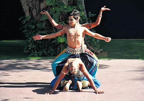 An Odissi performance from ‘Dances of India’; (below) an image from ‘Unmasked’.