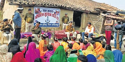 The Khattal Sabha/Chaupals (meeting and counselling on cots) constitute an integral part of a dedicated community policing model. (Express)