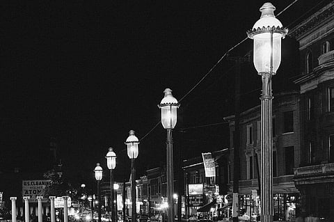 Gas lamps illuminate St. Louis' Gaslight Square (File Photo | AP)