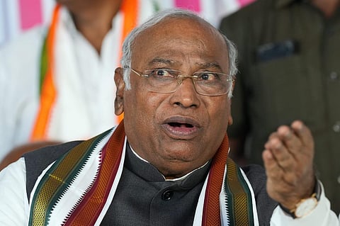 Congress President Mallikarjun Kharge. (Photo | PTI)