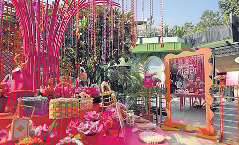 Images from The Glam Garden, AiSPi’s trunk exhibition. (Photo | Express)