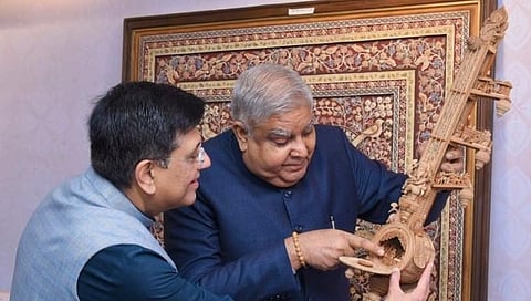 Vice-President of India Jagdeep Dhankhar and Union Minister of Textiles Piyush Goyal.