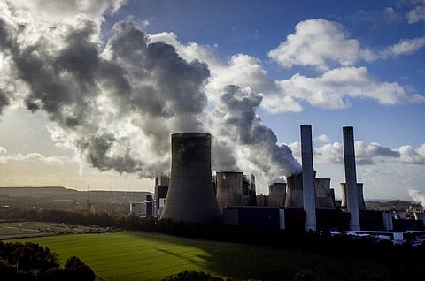 Steam rises from the coal-fired power plant Niederaussem, Germany, Nov. 2, 2022 (Photo | AP)