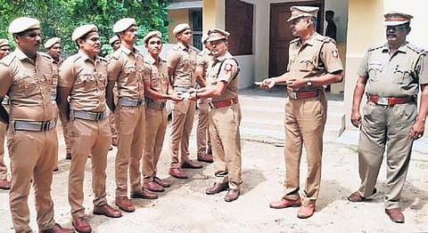 Additional SP G Jawahar distributes ID cards to new marine home guards | Express