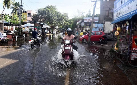 Inundated localities in Vadapalani and Virugambakkam made it difficult for residents to commute for two days. (Photo | Martin Louis, EPS)