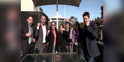 Virat Kohli fans celebrated the Indian star batsman's 34th birthday in Melbourne and wished him good luck while cheering for him to win the ongoing T20 World Cup. (Photo | ANI)